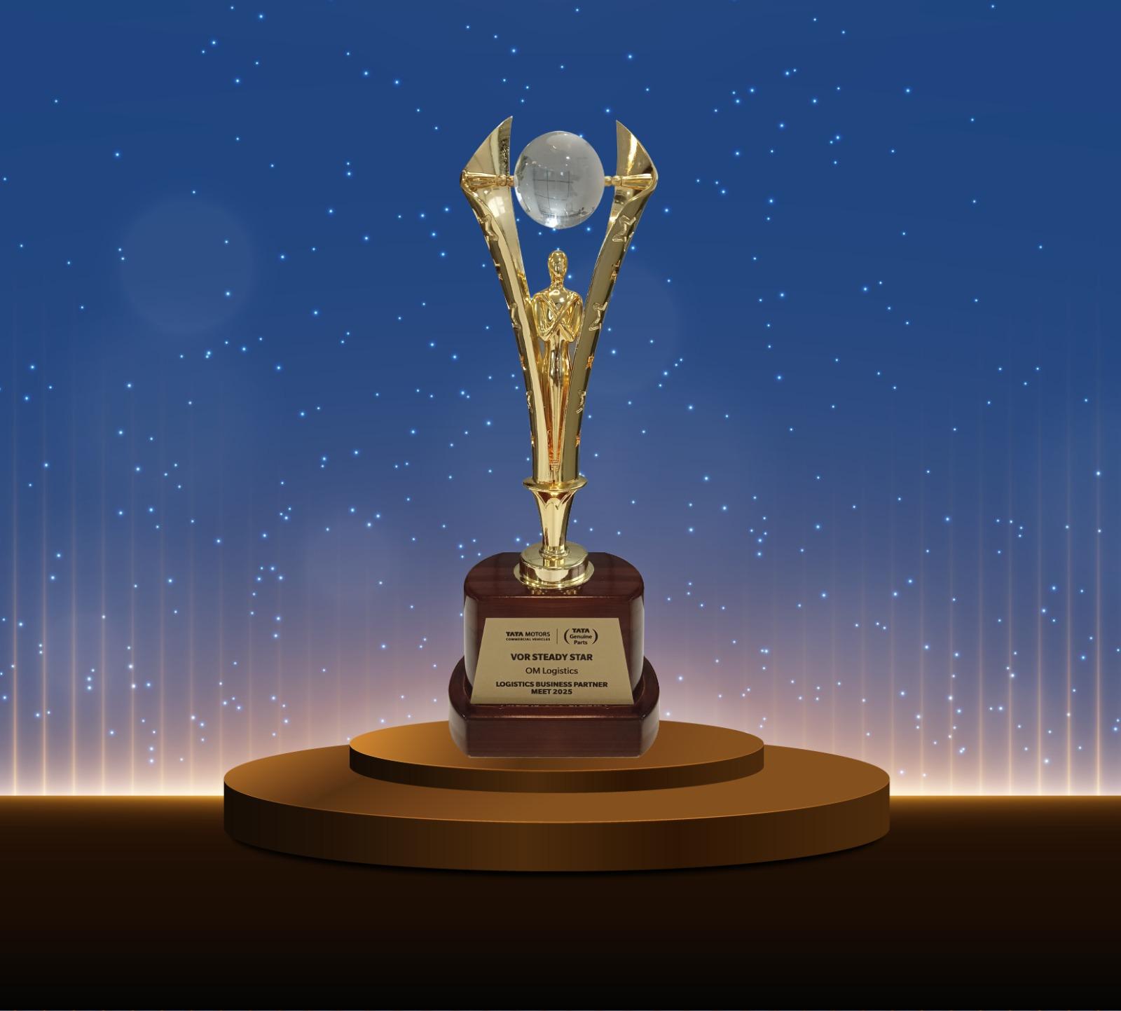 VOR Steady Star award at the Logistics Business Partner Meet-2025 hosted by Tata Motors Commercial Vehicles icon
